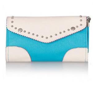 Contrast Color Clutch Bag With Flap Design 1318831