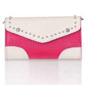 Contrast Color Clutch Bag With Flap Design 1318831